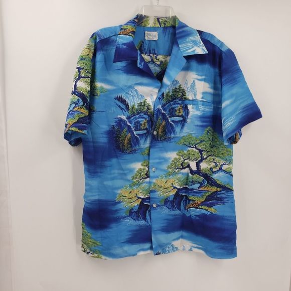 KOLEKOLE HAWAIIAN BUTTON DOWN VACATION SHIRT MENS - Picture 1 of 6